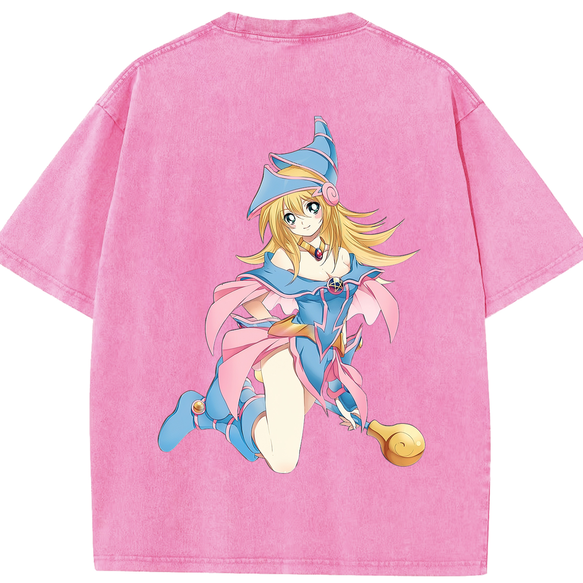 （画像用） 遊☆戯☆王 Yu-Gi-Oh! 綿100% ヴィンテージ風 半袖Tシャツ（背面プリント）